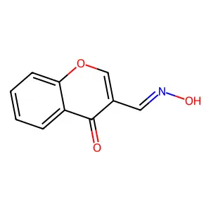 3-[(Z)-hydroxyiminomethyl]chromen-4-one structure