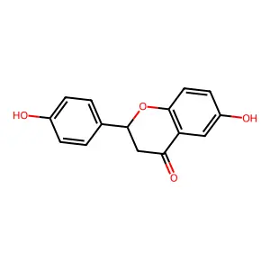 6-Hydroxy-2-(4-hydroxyphenyl)chroman-4-one structure