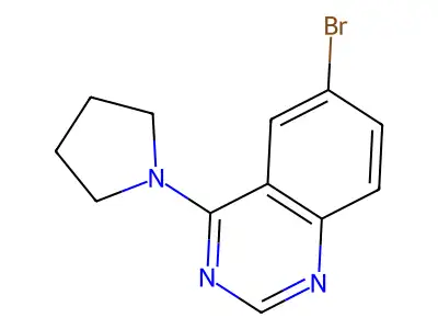 6-Bromo-4-(pyrrolidin-1-yl)quinazoline structure
