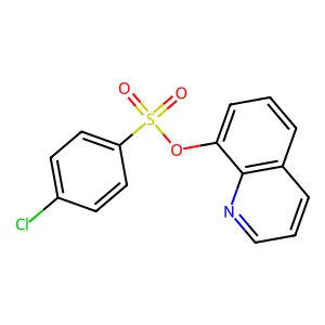 Quinolin-8-yl 4-chlorobenzenesulfonate structure