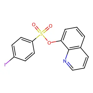 Benzenesulfonic acid, 4-iodo-, 8-quinolinyl ester structure