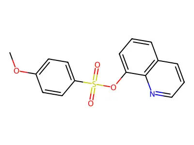 Quinolin-8-yl 4-methoxybenzenesulfonate structure
