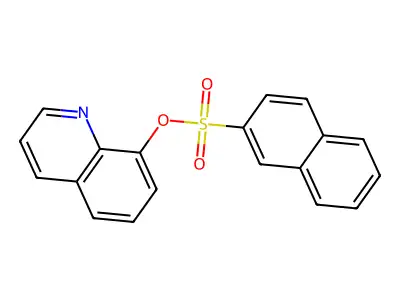 Quinolin-8-yl naphthalene-2-sulfonate structure