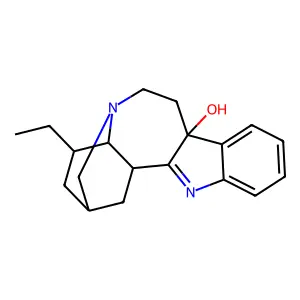 IBOGAMINE HYDROXY-INDOLENINE B640243K402 structure