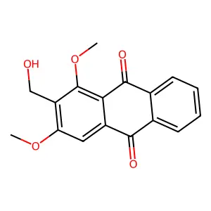 2-(Hydroxymethyl)-1,3-dimethoxyanthraquinone structure