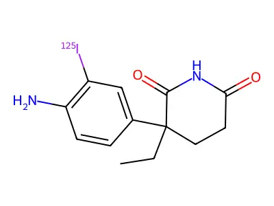 3-(4-Amino-3-iodophenyl)-3-ethylpiperidine-2,6-dione structure