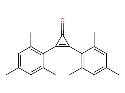 2,3-Bis(2,4,6-trimethylphenyl)cycloprop-2-en-1-one structure