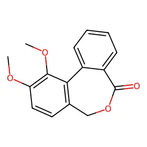 10,11-Dimethoxydibenzo[c,e]oxepin-5(7H)-one structure