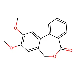 9,10-Dimethoxydibenzo[c,e]oxepin-5(7H)-one structure