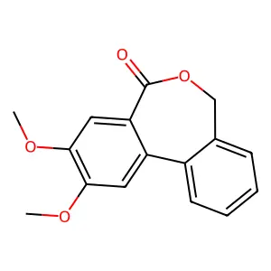 2,3-Dimethoxydibenzo[c,e]oxepin-5(7H)-one structure