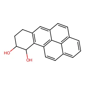 (9S,10S)-7,8,9,10-tetrahydrobenzo[a]pyrene-9,10-diol structure