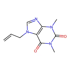 7-Allyl-1,3-dimethylxanthine structure