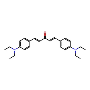 1,4-Pentadien-3-one, 1,5-bis[4-(diethylamino)phenyl]- structure