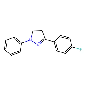 1-Phenyl-3-(4-fluorophenyl)-2-pyrazoline structure