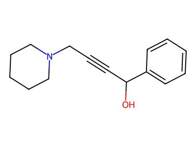 1-Phenyl-4-piperidin-1-ylbut-2-yn-1-ol structure