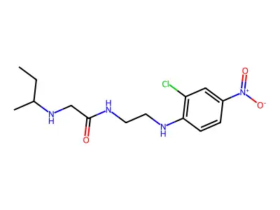 N~2~-Butan-2-yl-N-[2-(2-chloro-4-nitroanilino)ethyl]glycinamide structure