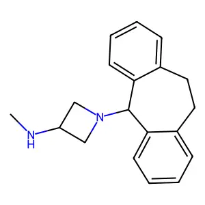 1-(10,11-Dihydro-5H-dibenzo(a,d)cyclohepten-5-yl)-N-methyl-3-azetidinamine structure