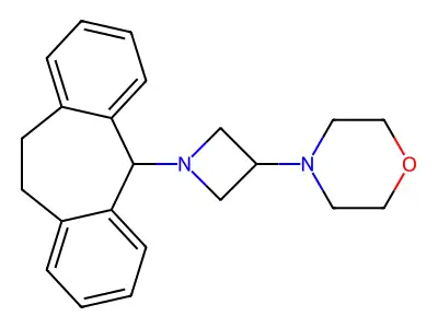 Morpholine, 4-(1-(10,11-dihydro-5H-dibenzo(a,d)cyclohepten-5-yl)-3-azetidinyl)- structure
