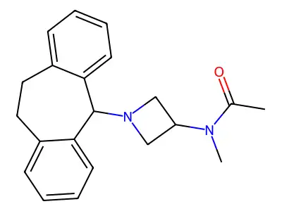 Acetamide, N-(1-(10,11-dihydro-5H-dibenzo(a,d)cyclohepten-5-yl)-3-azetidinyl)-N-methyl- structure