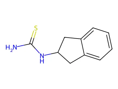 Thiourea, (2,3-dihydro-1H-inden-2-yl)- structure