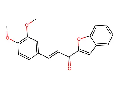 1-(1-Benzofuran-2-yl)-3-(3,4-dimethoxyphenyl)prop-2-en-1-one structure