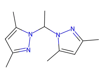 1H-Pyrazole, 1,1'-ethylidenebis[3,5-dimethyl- structure