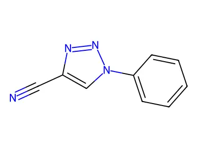 1-phenyl-1H-1,2,3-triazole-4-carbonitrile structure
