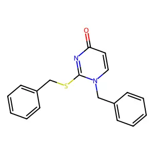 N-cyclohexyl-2-phenylquinoline-4-carboxamide structure