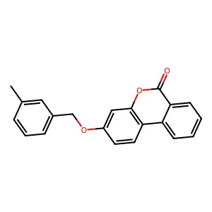 3-[(3-Methylphenyl)methoxy]benzo[c]chromen-6-one structure