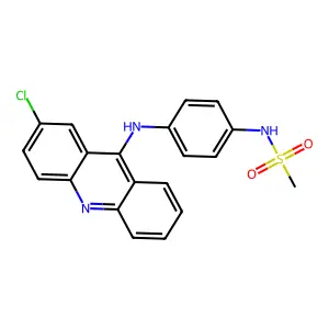 Methanesulfonanilide, 4'-((2-chloro-9-acridinyl)amino)- structure