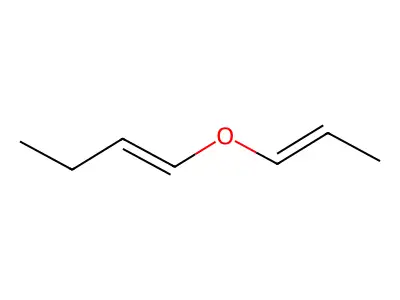 (E,E)-(1-Butenyl)(1-propenyl) ether structure