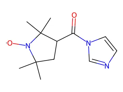 N-(2,2',5,5'-Tetramethyl-3-carboxypyrroline-1-oxyl)imidazole structure
