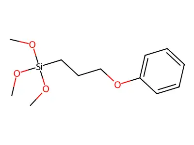 Trimethoxy(3-phenoxypropyl)silane structure