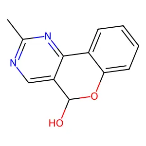 2-Methyl-5H-chromeno[4,3-d]pyrimidin-5-ol structure