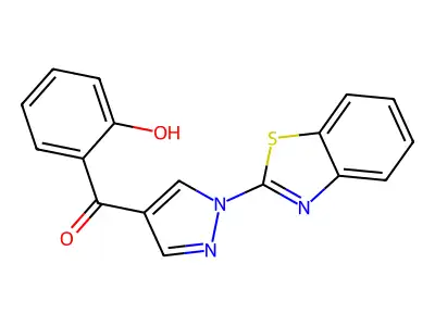 [1-(1,3-Benzothiazol-2-yl)pyrazol-4-yl]-(2-hydroxyphenyl)methanone structure