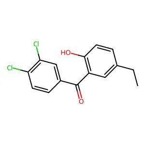 3',4'-Dichloro-5-ethyl-2-hydroxybenzophenone structure
