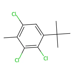 2,3,6-Trichloro-4-tert-butyltoluene structure