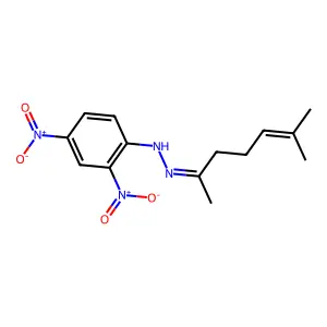 N-(6-Methylhept-5-EN-2-ylideneamino)-2,4-dinitro-aniline structure