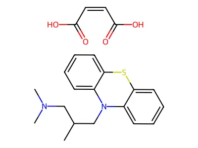 Trimeprazine maleate structure
