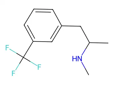 Phenethylamine, alpha,N-dimethyl-m-trifluoromethyl- structure