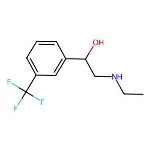alpha-[(Ethylamino)methyl]-3-(trifluoromethyl)benzyl alcohol structure