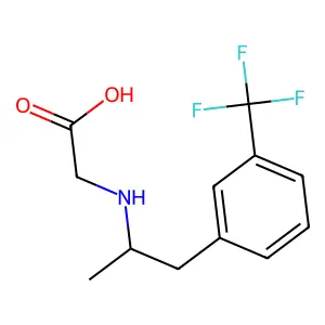 1-(3-Trifluoromethylphenyl)-2-(2-carboxymethyl)aminopropane structure