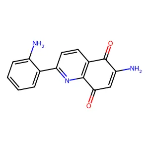 5,8-Quinolinedione, 6-amino-2-(2-aminophenyl)- structure