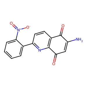 6-Amino-2-(2-nitrophenyl)-5,8-quinolinedione structure