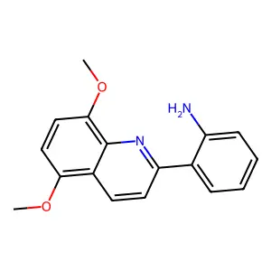 Benzenamine, 2-(5,8-dimethoxy-2-quinolinyl)- structure