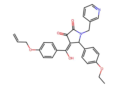 5-(4-ethoxyphenyl)-3-hydroxy-4-[4-(prop-2-en-1-yloxy)benzoyl]-1-[(pyridin-3-yl)methyl]-2,5-dihydro-1H-pyrrol-2-one structure