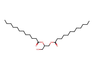 1,2-Diacyl-sn-glycerol (didodecanoyl, n-C12:0) structure
