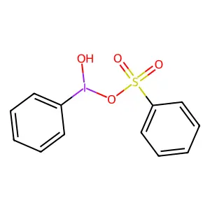 [Hydroxy(phenyl)-lambda3-iodanyl] benzenesulfonate structure