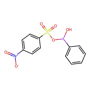 [Hydroxy (p-nitrobenzenesulfonyloxy]iodo]benzene structure