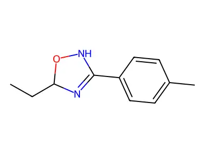 5-Ethyl-3-(4-methylphenyl)-2,5-dihydro-1,2,4-oxadiazole structure